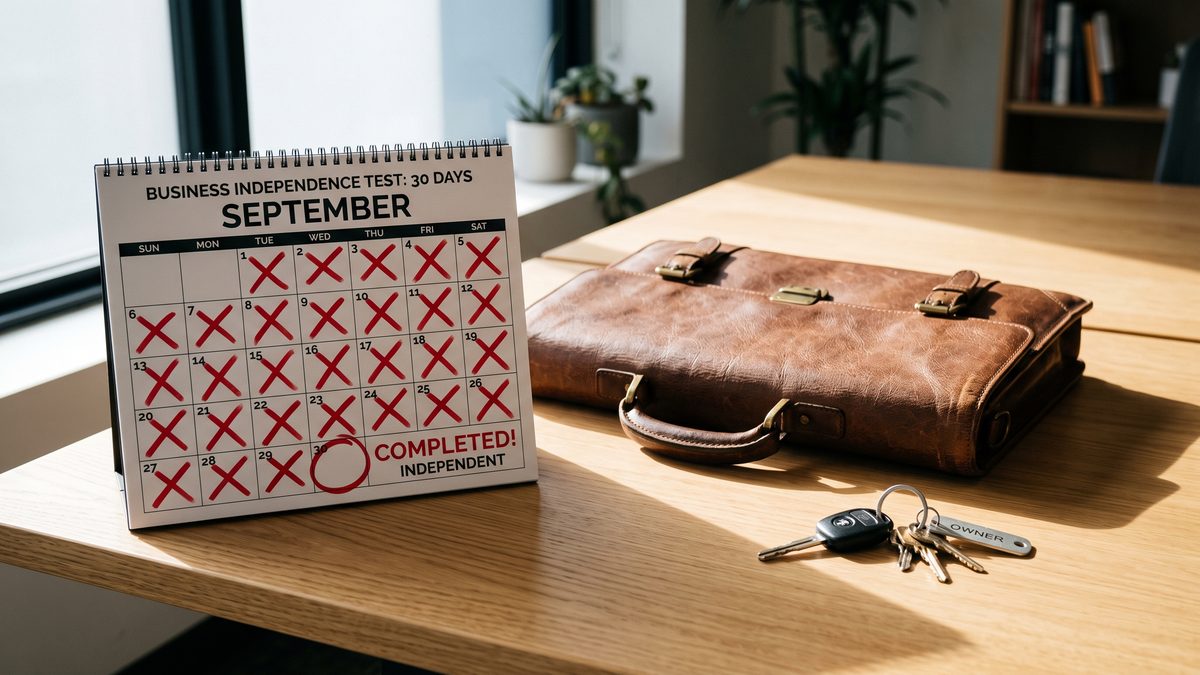 The 30-Day Independence Test: Can Your Service Business Run Without You?