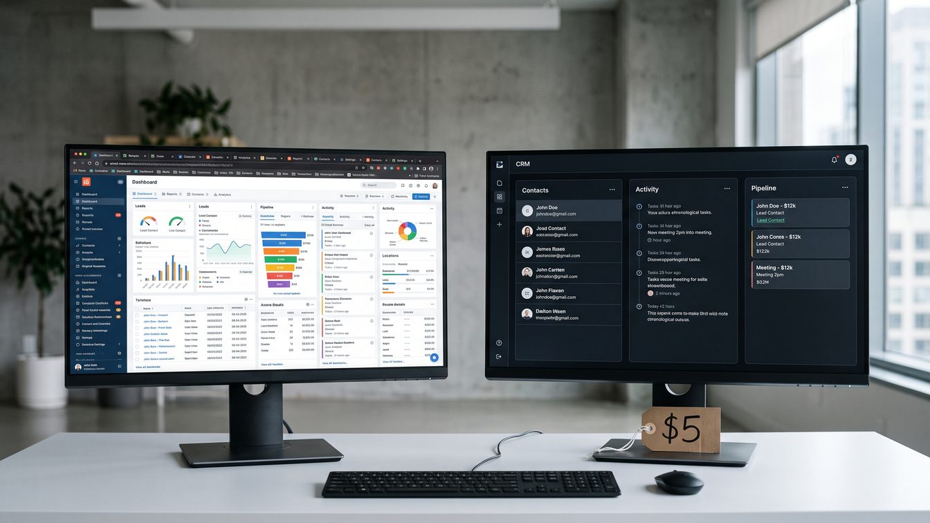 The $5 CRM vs. the $150 CRM: Why Enterprise Tools Are Commoditizing and Operators Who Don't Notice Will Overpay for Their Own Exit