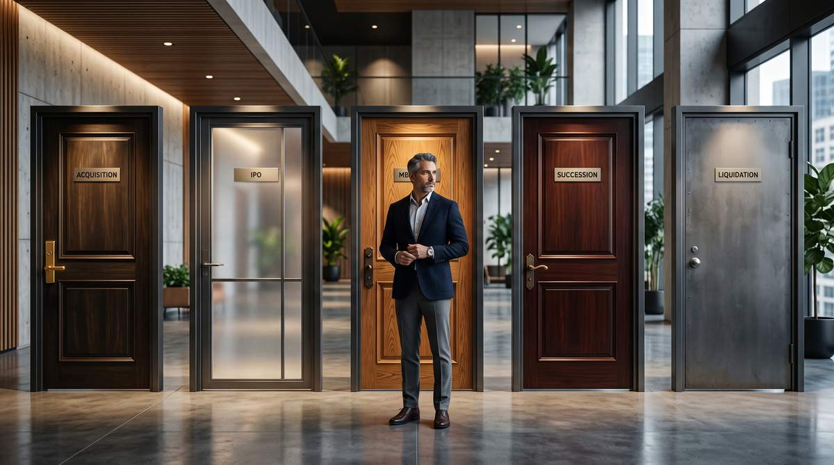 Five Exit Structures for Businesses at 2M to 20M Revenue Compared