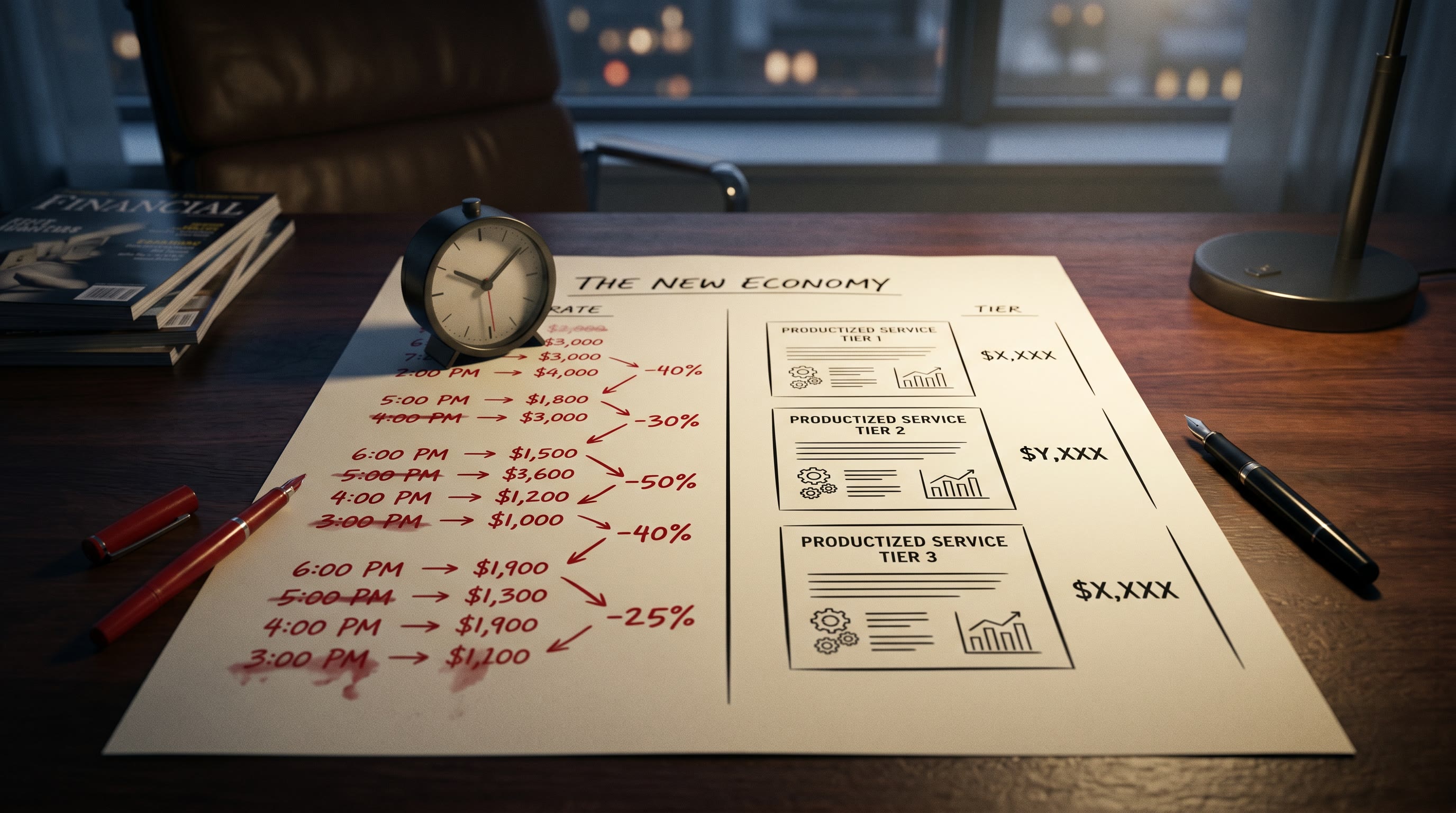 Productize or Get Priced Out: AI Rate Compression for Consultants