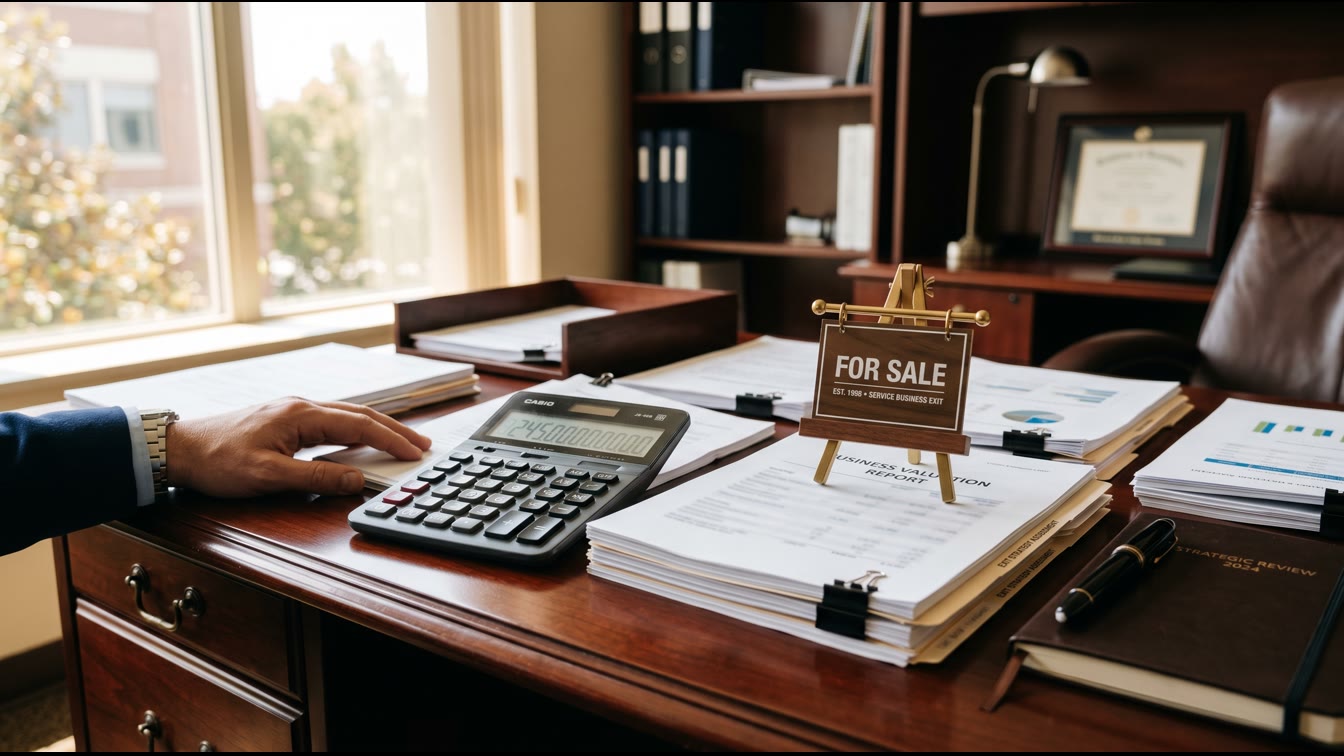 The Service Business Owner's Exit Math: Reducing Owner Hours by 15/Week Adds $200K to Your Sale Price