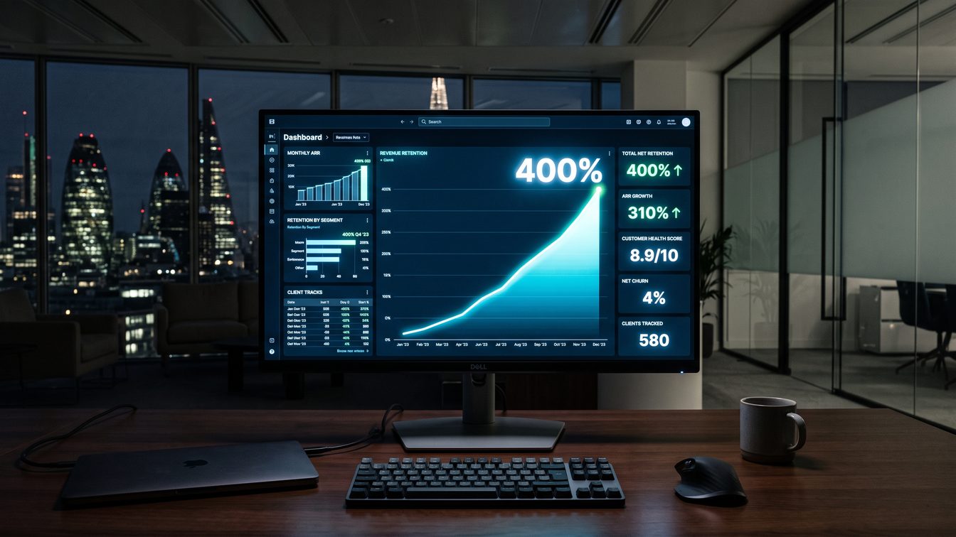 Unframe Posts 400% Net Revenue Retention on Managed AI Delivery — What That Means